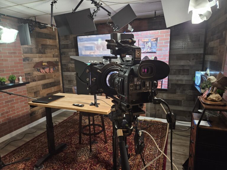 Video cameras used for legal depositions